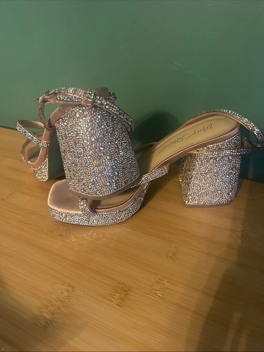 Betsy Johnson Rhinestone Platform Heels (8)